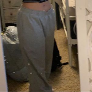 grey sweat pants